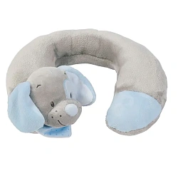 Детская подушка-подголовник Nattou Neck pillow Наттоу Нек пиллоу Gaston & Собачка 604383
