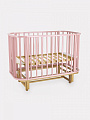 Детская кроватка Rant Sandy с продольным маятником (cloud pink
						
					) — Фото