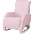Кресло-качалка Micuna Wing Confort White (Leatherette pink искусственная кожа) — Фото