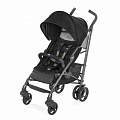 Детская коляска-трость Chicco Lite Way Top Stroller, с бампером (Jet Black
						
					) — Фото