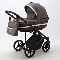 Детская коляска Adamex Rimini 2 в 1 (RI85 шоколад+т.коричнев.кожа+св.беж.отделка
						
					) — Фото