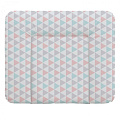 Матрац пеленальный Ceba Baby Себа Беби 70*85 см мягкий на комод (Triangle turquoise-orange W-134-067-016
						
					) — Фото