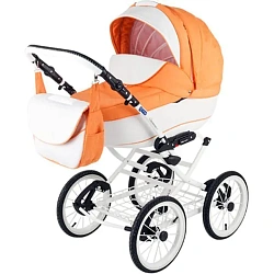 Детская коляска BeBe-Mobile Santana Ecco 2 в 1, ткань+эко-кожа