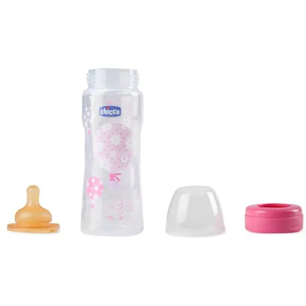 Бутылочка Chicco Well-Being Boy / Girl Чико Велл-Биинг Бой / Герл 330 мл, 4 мес.+, лат. соска, РР фото 5