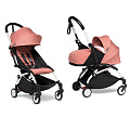 Детская коляска Babyzen Yoyo 2 Newborn Pack 2 в 1 на белой раме (Ginger
						
					) — Фото