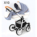 Детская коляска Adamex Neonex 3 в 1 (Alfa X10
						
					) — Фото