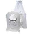 Кроватка Feretti Oblo Majesty Brillante (BIANCO/WHITE (белая)
						
					) — Фото
