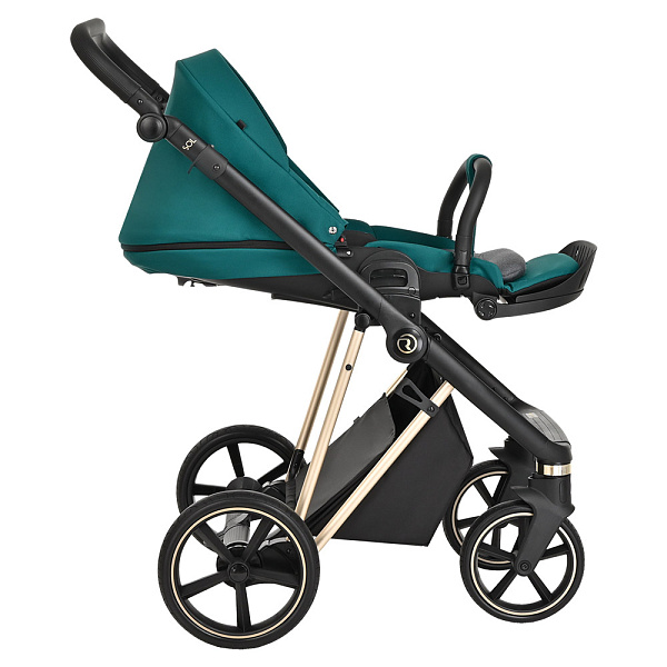 Детская коляска Roan Sol Luxury 2 в 1 на золотой раме фото 9