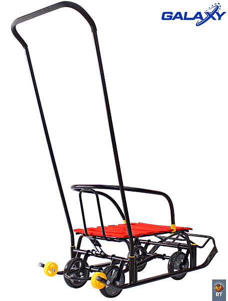 Снегомобиль Snow Galaxy Black Auto на больших мягких колесах фото 9