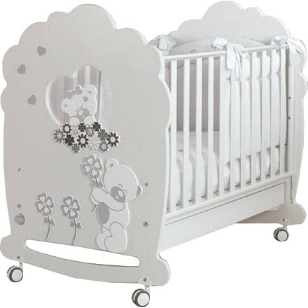 Детская кроватка Baby Expert Serenata, полозья/ящик