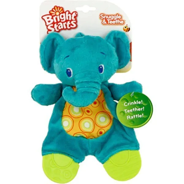 Развивающая игрушка Bright Starts Брайт Стартс Самый Мягкий Друг Слонёнок с прорезывателями 8916-2 фото 4