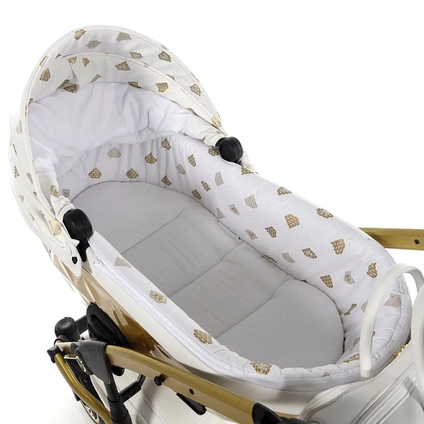 Детская коляска Junama Glow V2 2 в 1 на золотой раме фото 11