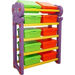 Стеллаж для хранения игрушек Happy Box JM-809D с крышками