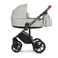 Детская коляска Roan Bass Next  2 в 1 (RN036/1 Ivory/Black/ коричневая ручка
						
					) — Фото