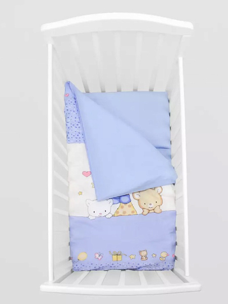 Комплект постели в кроватку Топотушки Детский мир, 3 предмета фото 3