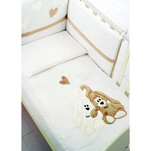 Комплект постели Baby Expert Cremino Беби Эксперт Кремино в кроватку, 4 предмета