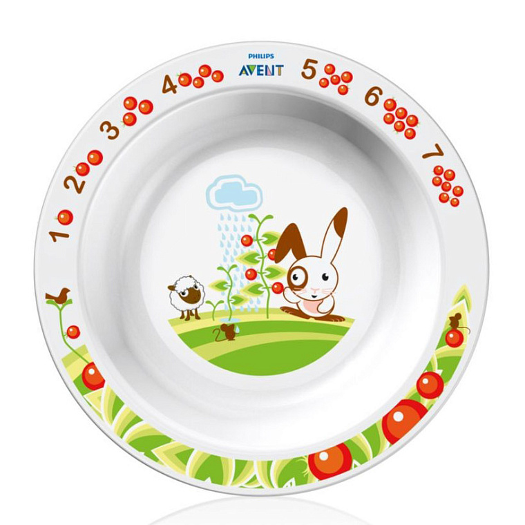 Глубокая тарелка Avent большая 12 м+ арт.SCF704/00