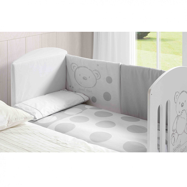 Детская кроватка Micuna Sweet Bear Basic с матрасом Sleepy фото 3