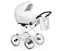 Детская коляска-люлька Bebizaro Classic Retro (White
						
					) — Фото