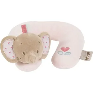 Детская подушка-подголовник Nattou Neck pillow Charlotte & Rose Слоник 655361