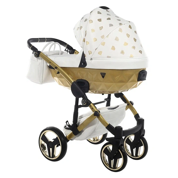 Детская коляска Junama Glow V2 2 в 1 на золотой раме фото 4