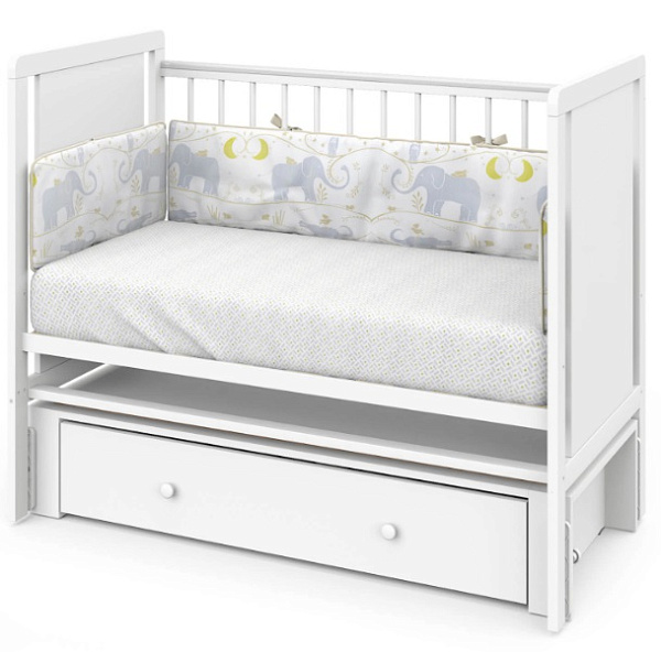 Детская кроватка Indigo Classic, маятник/ящик фото 6