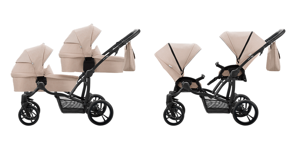 Коляска для двойни Bebetto42 Simple 3 в 1 - Фото