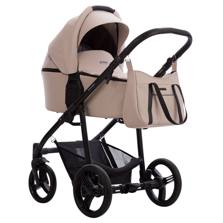 Детская коляска Bebetto Verturro Pro 3 в 1, 100% экокожа — как выглядит в жизни