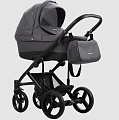 Детская коляска Bebetto Magnum Prima 2 в 1 (02 св.серая кожа
						
					) — Фото