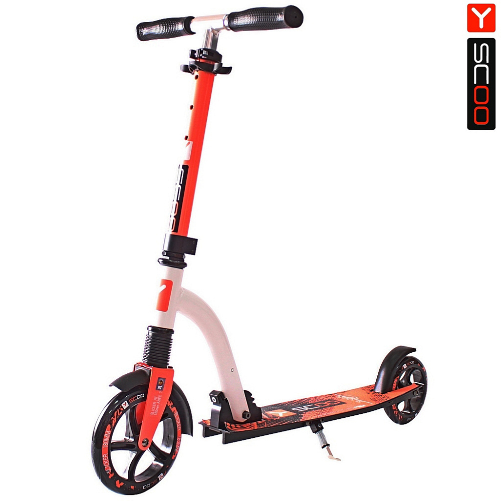 Самокат Y-Scoo RT 180 Slicker Deluxe с амортизатором - Фото