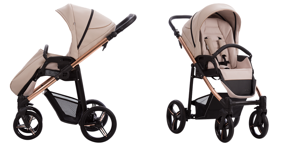 Детская прогулочная коляска Bebetto Nico Estilo Pro на медной раме - Фото