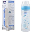 Бутылочка Chicco Well-Being Boy / Girl Чико Велл-Биинг Бой / Герл 330 мл, 4 мес.+, сил. соска, РР - Фото
