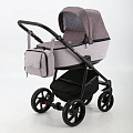 Детская коляска BeBe-Mobile Gusto 3 в 1, ткань+эко-кожа (GU19 Серо-розовый - Серо-сиреневый
						
					) — Фото