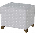 Пуфик с ящиком Micuna Foot Rest (Galaxy Grey / Ножки Chocolate) — Фото