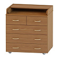 Пеленальный комод Атон М Орион КР 80/5, ЛДСП (Вишня
						
					) — Фото