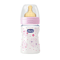 Бутылочка Chicco Well-Being Boy / Girl Чико Велл-Биинг Бой / Герл 150 мл, 0 мес.+, лат. соска, РР (Розовый 310205117) — Фото