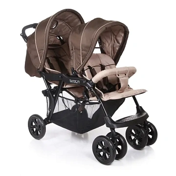Детская прогулочная коляска для двойни Baby Care Tandem
