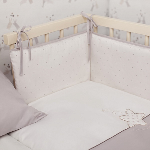 Комплект постельного белья для колыбели Perina Little Star mini, 4 предмета Комплект постельного белья для колыбели Perina Little Star mini, 4 предмета - Фото