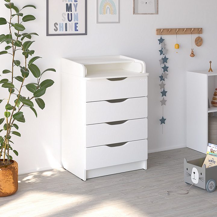 Детский раскладной комод Pituso Wood 604/ПВХ — как выглядит в жизни