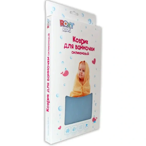 Антискользящий силиконовый коврик Roxy Kids Рокси Кидс для детской ванночки 42 х 25 см фото 1