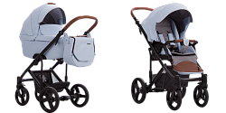 Детская коляска Bebetto Solaris Pro 2 в 1, 100% экокожа