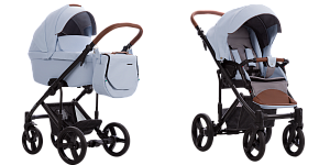 Детская коляска Bebetto Solaris Pro 2 в 1, 100% экокожа