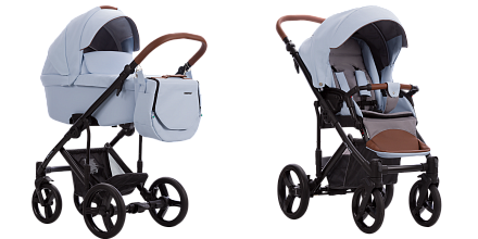 Детская коляска Bebetto Solaris Pro 2 в 1, 100% экокожа