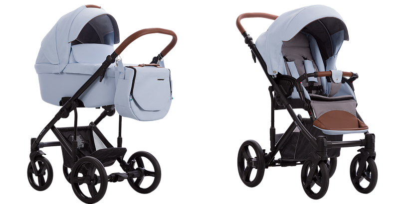 Детская коляска Bebetto Solaris Pro 2 в 1, 100% экокожа — как выглядит в жизни