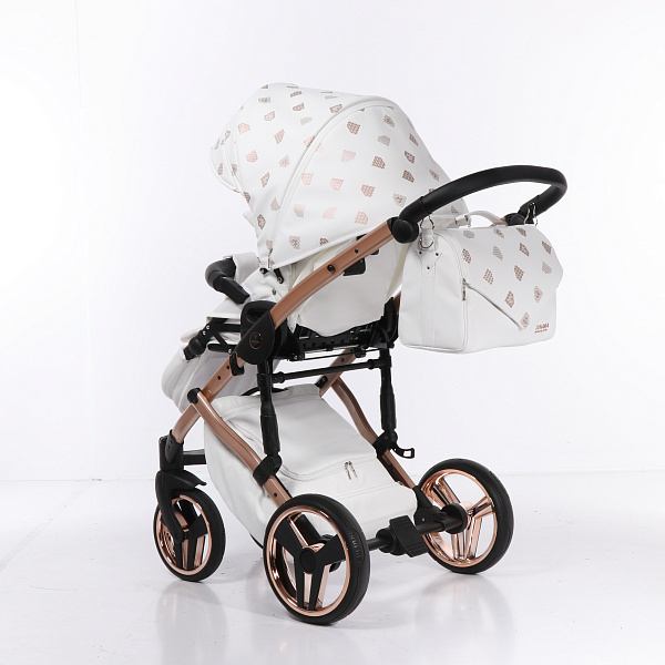 Детская коляска Junama Diamond Glow 2 в 1, эко кожа фото 17