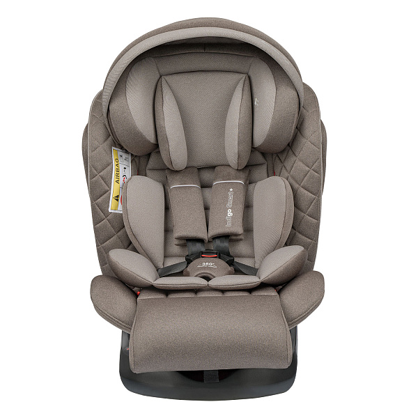 Детское автокресло Indigo Smart+ Isofix, капюшон, подножка фото 4