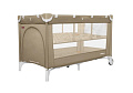 Детский манеж-кровать Baby Tilly T-1021 Rio+ (Sand Beige
						
					) — Фото