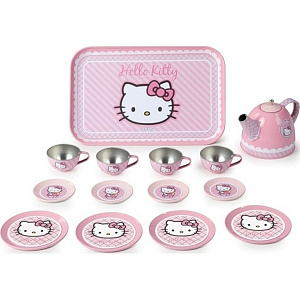 Набор металлической посудки Smoby Hello Kitty 24783, 14 предметов