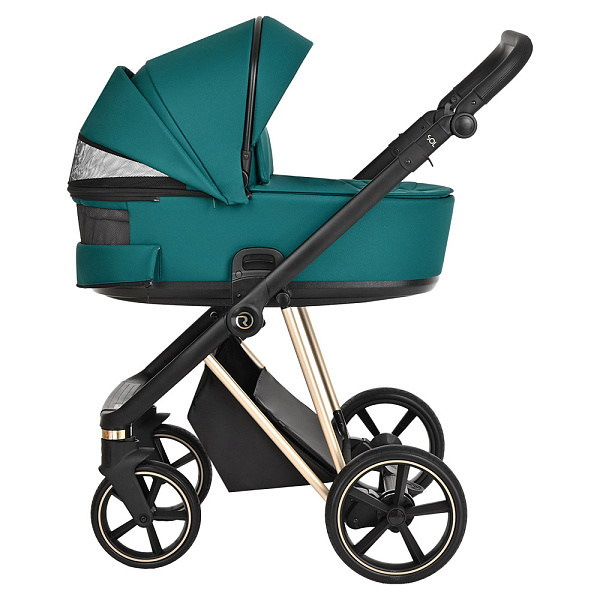 Детская коляска Roan Sol Luxury 2 в 1 на золотой раме фото 3