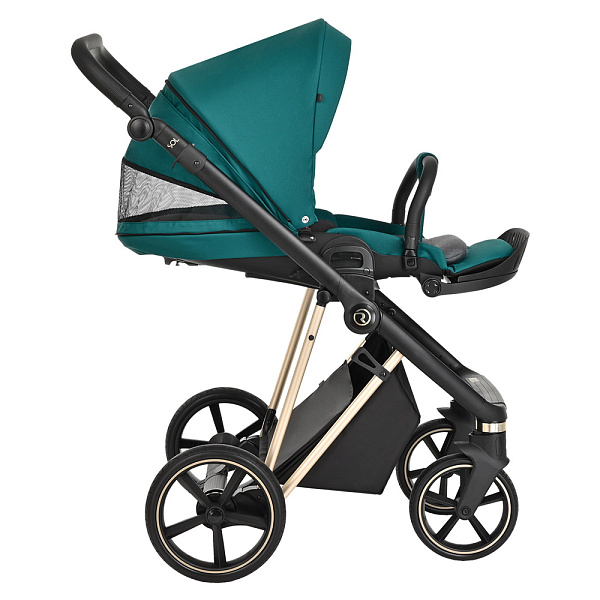 Детская коляска Roan Sol Luxury 2 в 1 на золотой раме фото 8